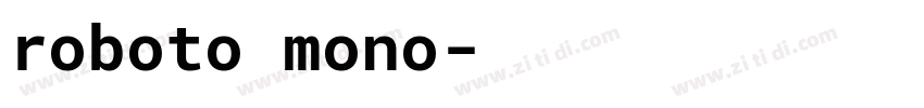 roboto mono字体转换